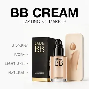 GG BB Cream Lasting No Makeup Base 3 Warna Foundation Flawless Moisturizing Cream LA050 1001
