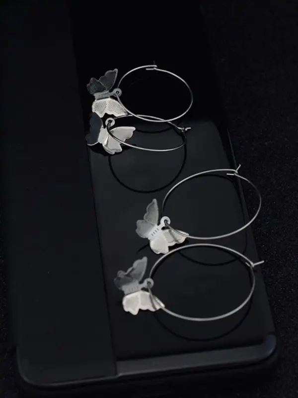 Butterfly Design Earrings, Fashionable Jewelry for Women & Girls, Trendy All-match & Exquisite Jewelry for Birthday Gift 3