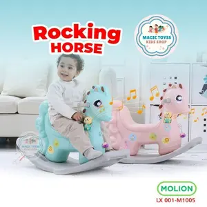 MOLION Mainan Anak Kuda Rocking Horse Mainan Anak Kuda Kudaan 001-M1005