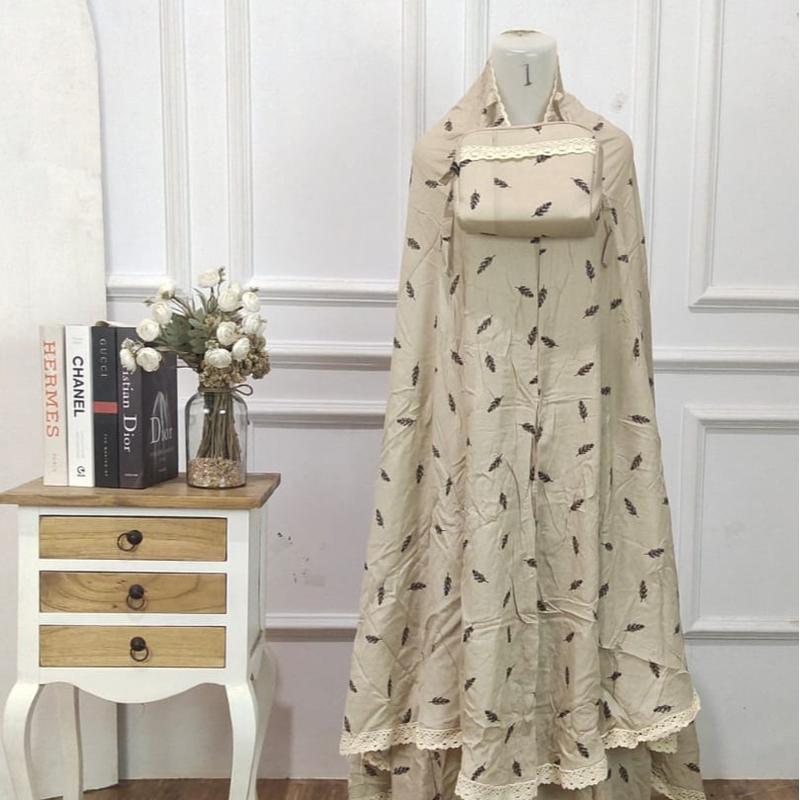 MUKENA DEWASA RAISAH BAHAN RAYON ADEM RENDA KECIL 2