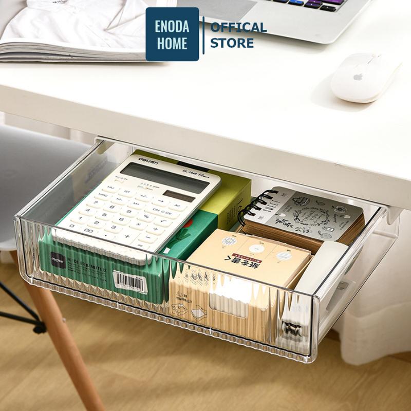 Ngăn Kéo Đựng Đồ Enoda Home Thông Minh Thuận Tiện Gắn Bàn, Tủ, Hộp Để Đồ Đa Năng Dán Dưới Bàn Làm Việc Học Tập 21*17*5.7CM P061