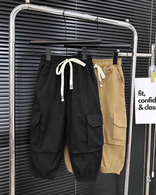 size 17 - 65kg Quần dài KAKI jogger túi hộp cho bé trai 2 màu