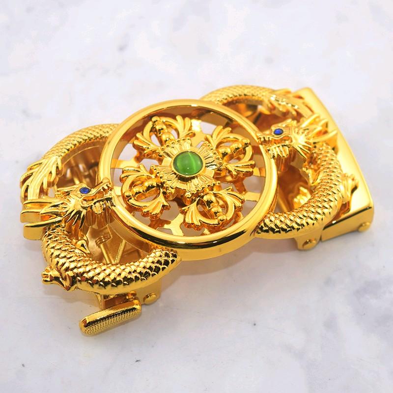  Mặt Khoá Thắt Lưng Hình Rồng Vàng Khoá Cài Tự Động Xoay Tròn Độc Đáo Cá Tính Đầu Khoá Dây Lưng Hợp Kim Chống Gỉ Chống Xước 