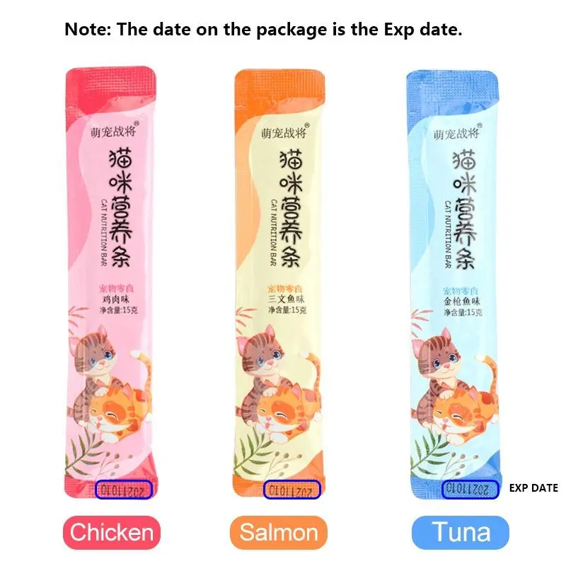 〖Live specials〗Cat treats 15g cat food snacks Cat wet food for kitten and adult cat