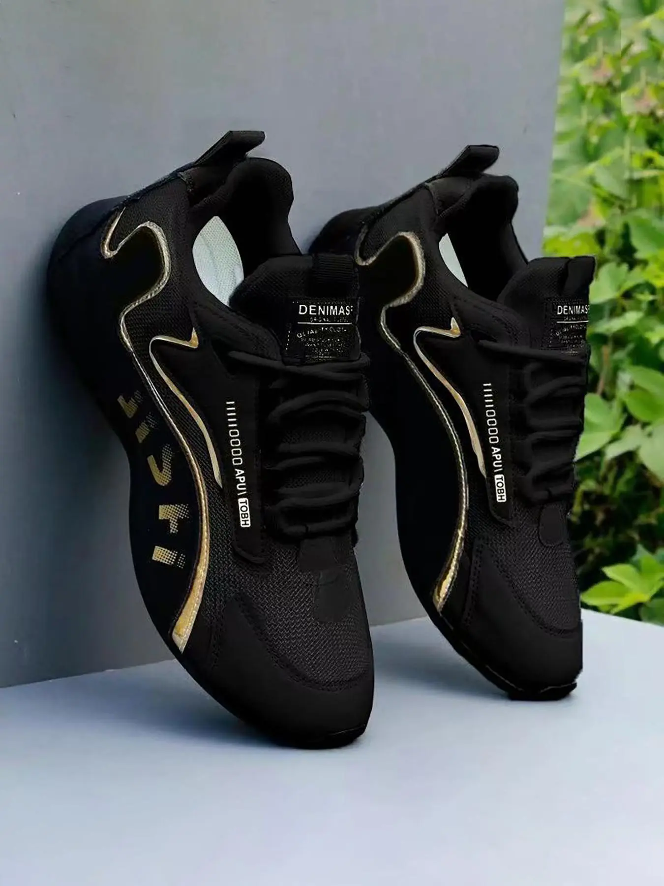 Men's Fashionable Lace Up Low Top Sneakers, Casual Breathable Comfortable Sports Running Shoes, Male All-match Round Toe Shoes for Daily Wear, Closed