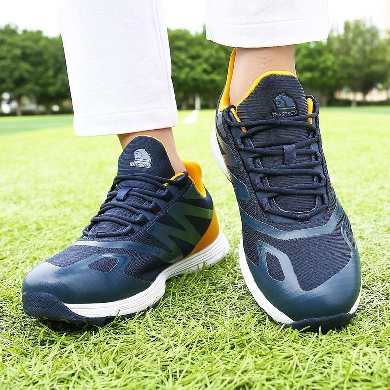 Product Introduction of New Men's Golf Shoes Lightweight Breathable Wear-resistant Low-top Waterproof Casual Sports Shoes Non-slip Removable Spikes XZ25053 27