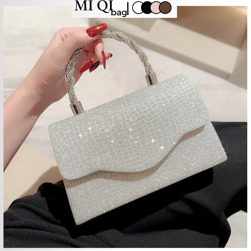 Túi xách nữ đeo chéo đi tiệc đi chơi túi đeo vai quai xách da pu vân rắn kim sa lấp lánh sang chảnh TX-65 MIQI BAG