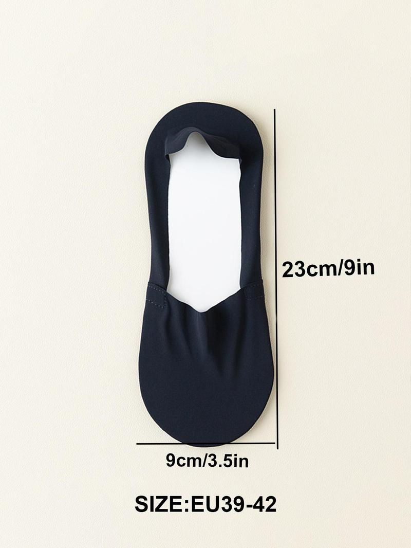 Product Introduction of Men's Solid Invisible Socks, Anti-slip Breathable Comfortable Socks for Daily Wear, Multi-pack Casual Socks for Men 1