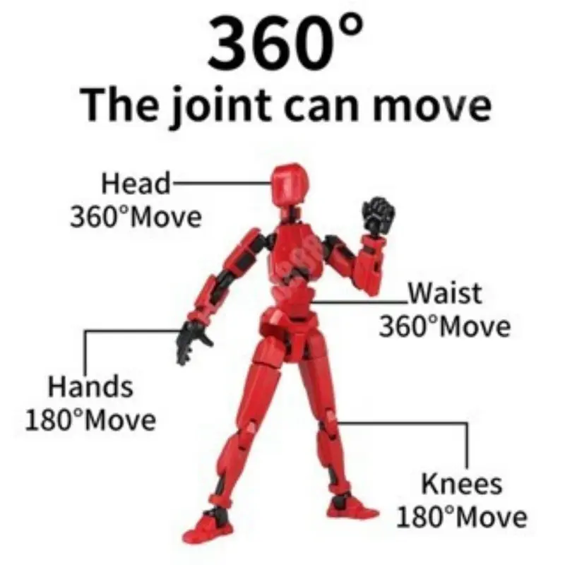 Dummy 13 Action Figure,Mainan Pergeseran Bentuk Bergerak Multi-Sendi,Manekin Cetak 3D,Dengan 4 Senjata Dan 3 Bentuk Tangan 7