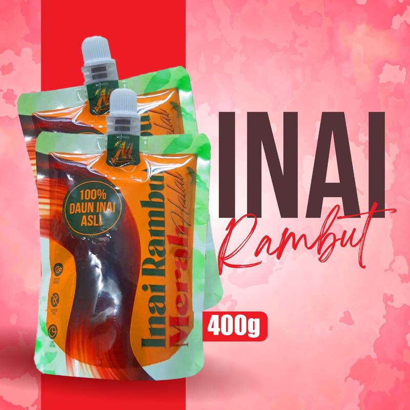 INAI RAMBUT MERAH HALAL PEWARNA RAMBUT MESRA WUDUK 400G - TikTok Shop ...