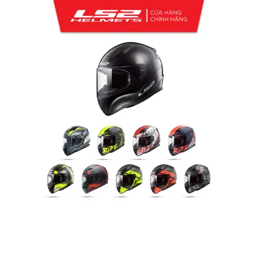Mũ Bảo Hiểm Fullface LS2 FF353 Rapid II 2206- Thiết Kế Đơn Giản, Bảo Vệ Cao - Helmet