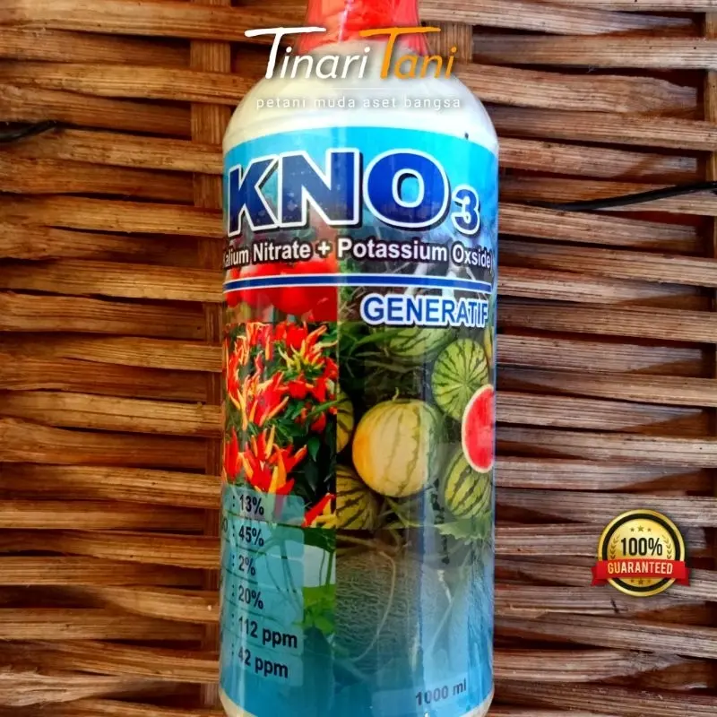 KNO3 GENERATIF Pupuk Kalium Nitrate + Potassium Oxside 1000 ML 100% Original - Tinari 1