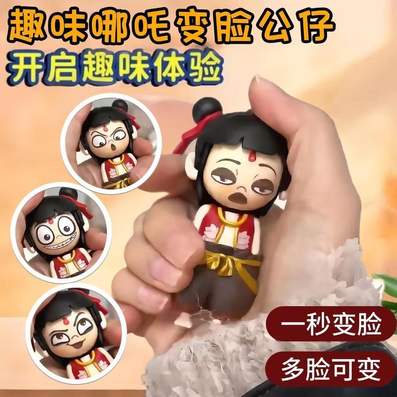 Dây Chuyền Chìa Khóa Thay Khuôn Mặt Nezha, Móc Khóa Búp Bê Sáng Tạo, Đồ Trang Trí, Búp Bê Lưu Niệm, Giải Tỏa Căng Thẳng, Vui Nhộn, Móc Chìa Khóa natra trend 7