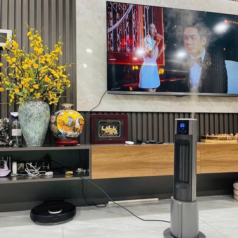 Máy sưởi gốm unie UE129 vừa sưởi ấm vừa phun sương không gây khô da công xuất 2200w hàng chính hãng Bh 12 tháng quatsuoi