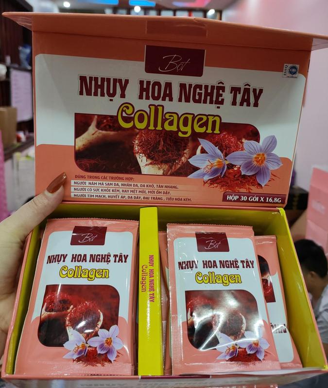 Hộp Colagen bột nhụy hoa nghệ tây 30 ( Gói )  - HT100 0