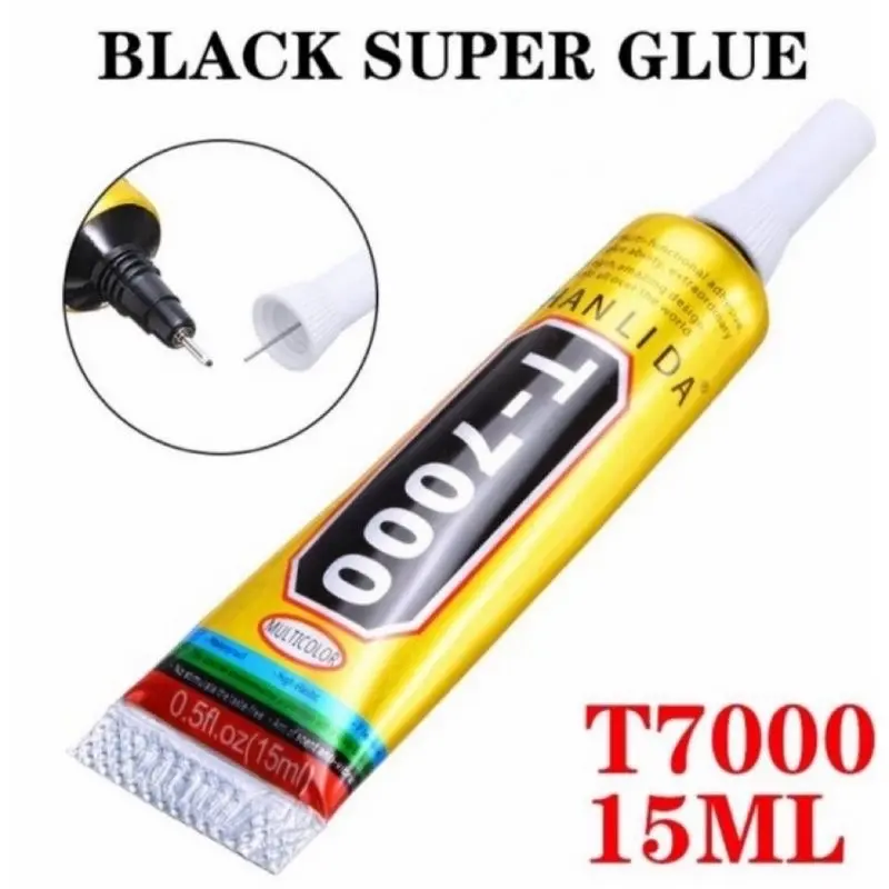 [SA] LEM TOUCHSCREEN T7000 - LEM LCD T7000 - LEM AKSESORIS HP - LEM CASING - LEM HP - 15ML CAIRAN HITAM SERBAGUNA 0