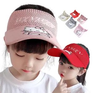 Yarra Topi Anak Rajut Visor Pantai Sunshade Motif Kartun Anti Uv Lucu Fashion Anak Laki Perempuan Zg