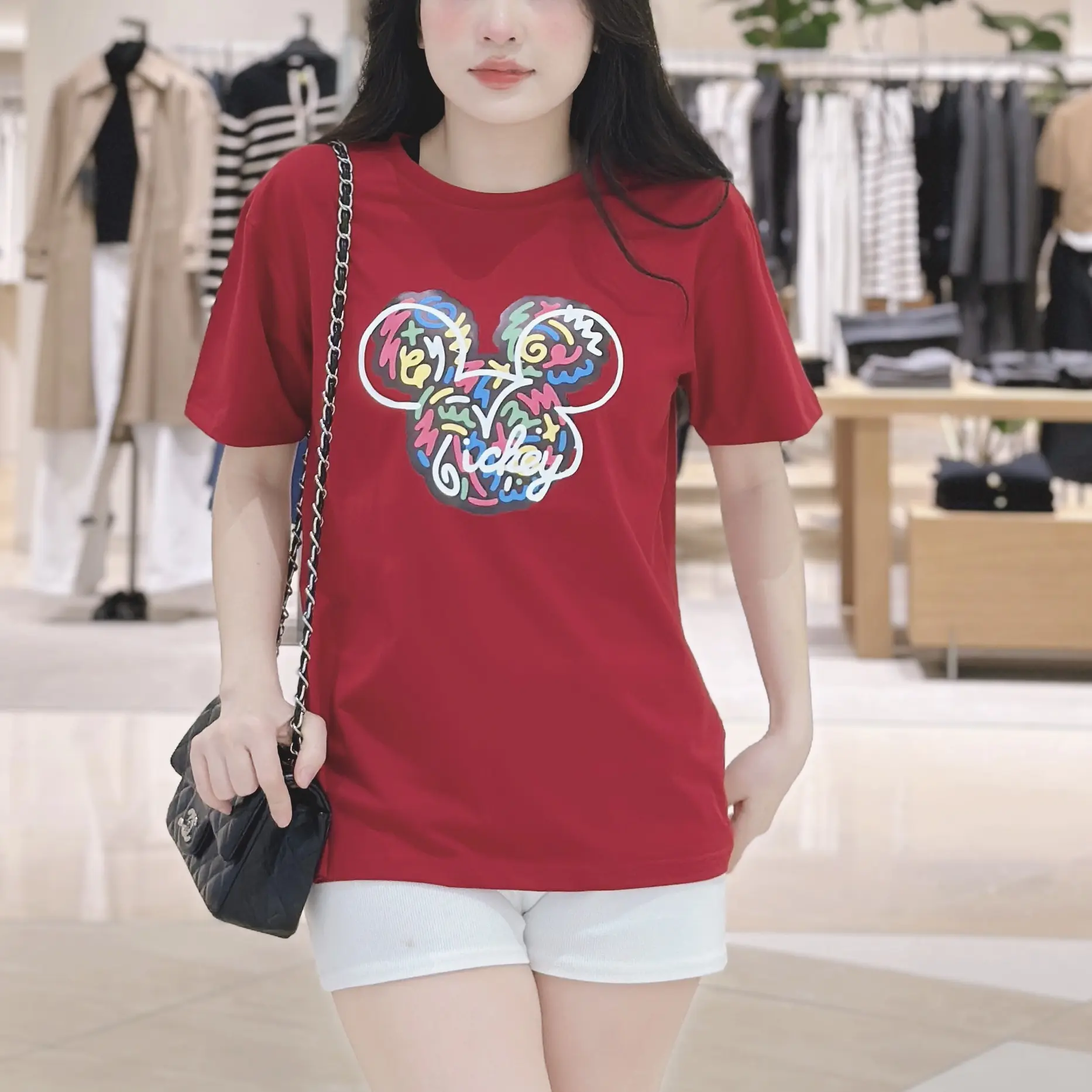 Áo Phông Cotton Cao Cấp Đi Học, Đi Chơi MICKEY XOAN NEW Nhiều Màu Sắc Trẻ Trung Năng Động Dorris N Nữ