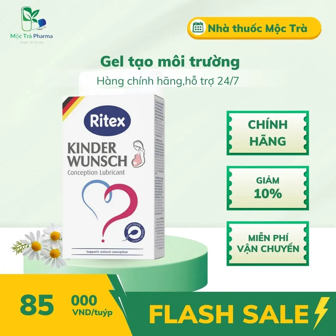 Gel tạo môi trường dưỡng ẩm Ritex Kinder Wusnch-Hộp 8 ống