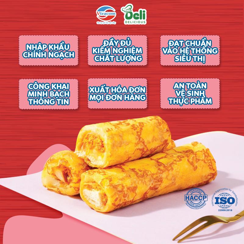 Combo 2 Túi Bánh Da Trứng Cuộn Sốt Salad Chà Bông Gà DELI - Bánh Ăn Sáng - Tặng 01 bánh 85g 3