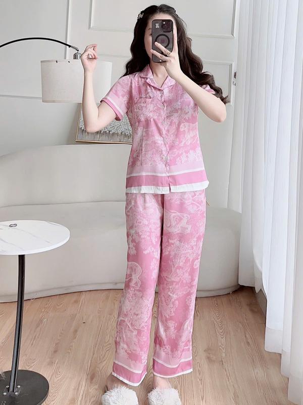 sét pyzama đồ bộ cao cấp chất lụa vân gỗ  mềm mát 8