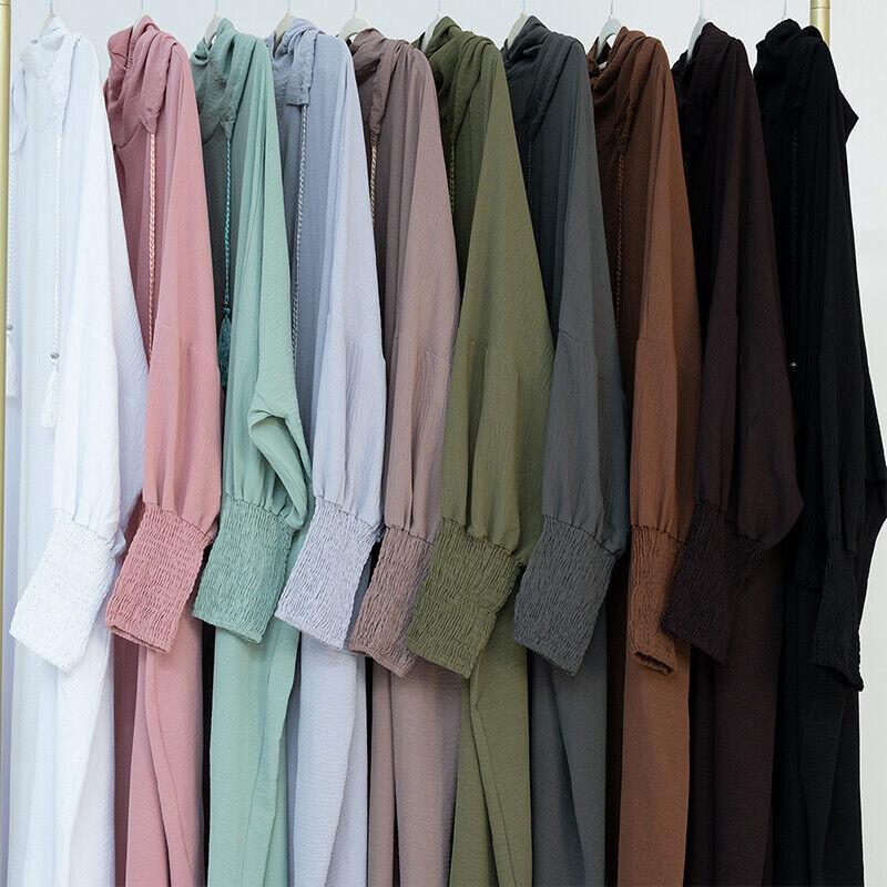 Product Introduction of Váy Hoodie Phụ Nữ Hồi Giáo, 1 Chiếc, Dài Tay Áo, Dáng Rộng Rãi, Áo Choàng Maxi, Abaya, Áo Jilbab 18
