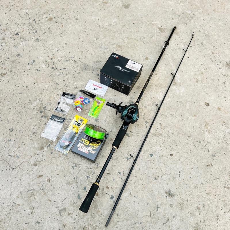 Combo máy câu cá cermeo cần lure daiwai nội địa Đại Ngáo (Trung) không có chữ Daiwa ở góc 1m8 ( CÓ TIẾNG DRAGXLICK )( Có Tay trái và Tay phải )