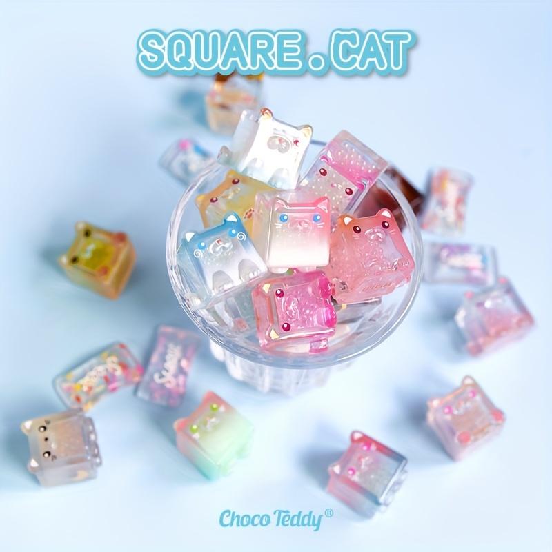 Stacking Block Cat Second Generation Blind Bag Cute Ice Cube Cat Plush ...