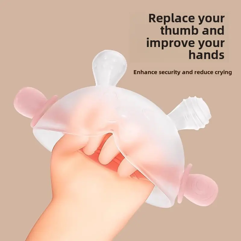 Maternal and child products Small-Month Teether Baby Teething Stick Comfort Baby Small Mushroom Munchkin Soothing Chews Desire Prevent Hand Sucking March One 6 Water Boiling Suitable