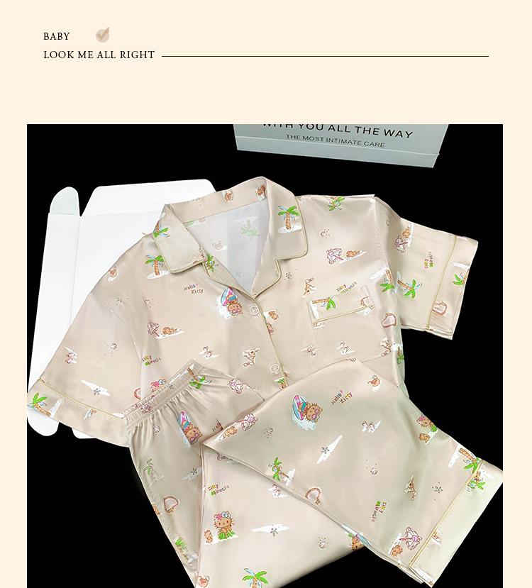 Product Introduction of Bộ Đồ Ngủ Họa Tiết Hoạt Hình, Hàng Mới Về Mùa Xuân Và Mùa Hè, Dành Cho Nữ, Thường Ngày Và Thoải Mái, Bộ Đồ Mặc Nhà, Phổ Biến 4