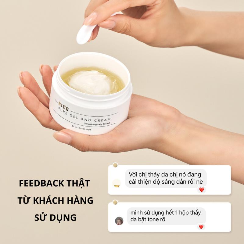 Kem Gạo Dưỡng Trắng Ủ Lạnh Gangwha Hàn Quốc THANK YOU FARMER Cấp Ẩm, Da Căng Mịn, Cân Bằng Dầu 80ml 8