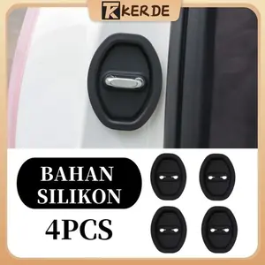 [Kerde] 4Pcs Car Door Lock Cover Universal Karet Bantalan Peredam Pintu Mobil Silent / Peredam Pintu Mobil Kendaraan