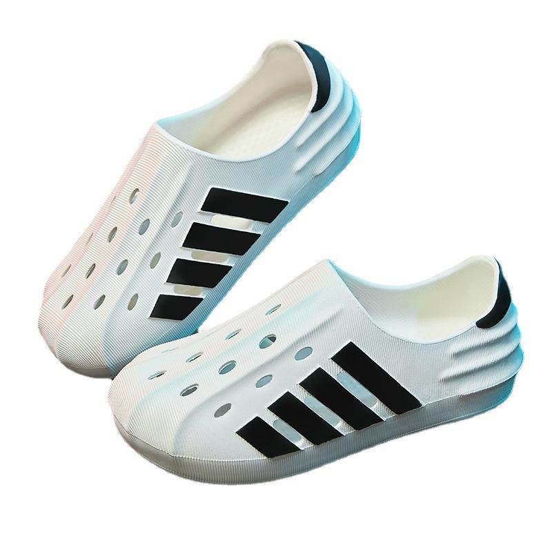 Dép sục nam nữ unisex 4 Vạch nhựa Eva cao cấp đúc nguyên khối đi cực êm chân phong cách thời trang ulzzang Hàn Quốc Dép sandal giày Đế Bằng