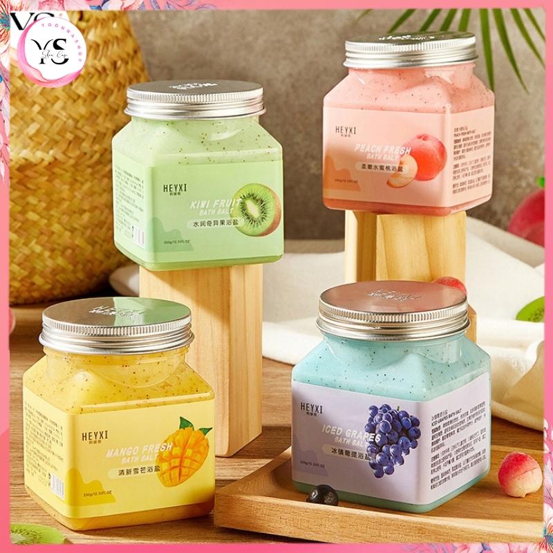 Muối Tắm HEYXI 350g – Làm Sạch Da Dịu Nhẹ Lưu Hương Thư Giãn muối tẩy tế bào chết body