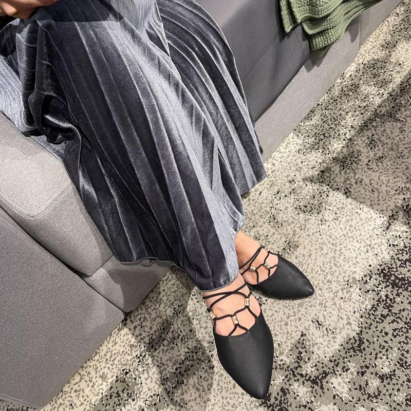Tarompah Shoes Echa Black Mules Sandal Wanita 2