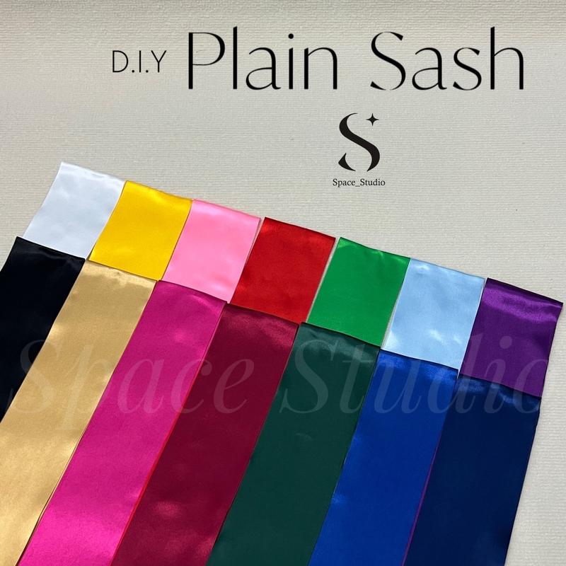 Blank Sash Plain Sash Ribbon / Adult / Kid / Selempang Koson - TikTok ...