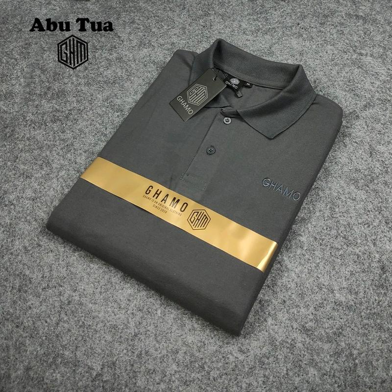 Kaos Krah Polo Pria /Kaos Kerah Pria Katun Polo Ghamo Baju Distro Slim Fit Motif Pendek Panjang Atasan 1