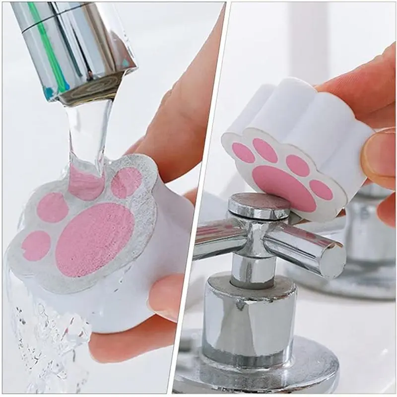 Paw Shaped Cleaning Sponge, 2 Counts/set Instantly Removing Stains Cleaning Sponge, Bathroom & Toilet Cleaning Sponge, Home Care Supplies 6