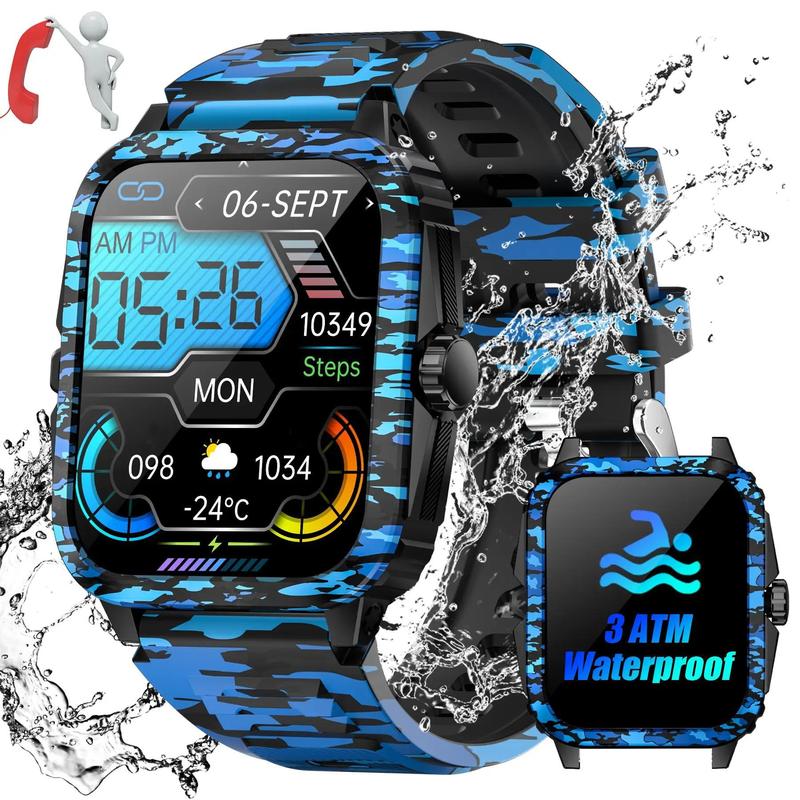 EIGIIS KT71 Men's Smart Watch, 3ATM Waterproof Smart Watch, Sports Watch with Multiple Sports Modes, Long Standby Sports Watch for Smartphone, Perfect Gift 1