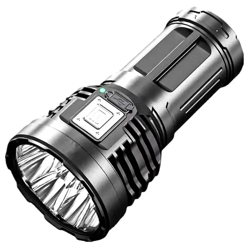 8 LED Flashlight with COB Side Reading Light, Rechargeable Camping Torch, Durable Outdoor Camping Accessories for Gifts, Christmas Gift 3