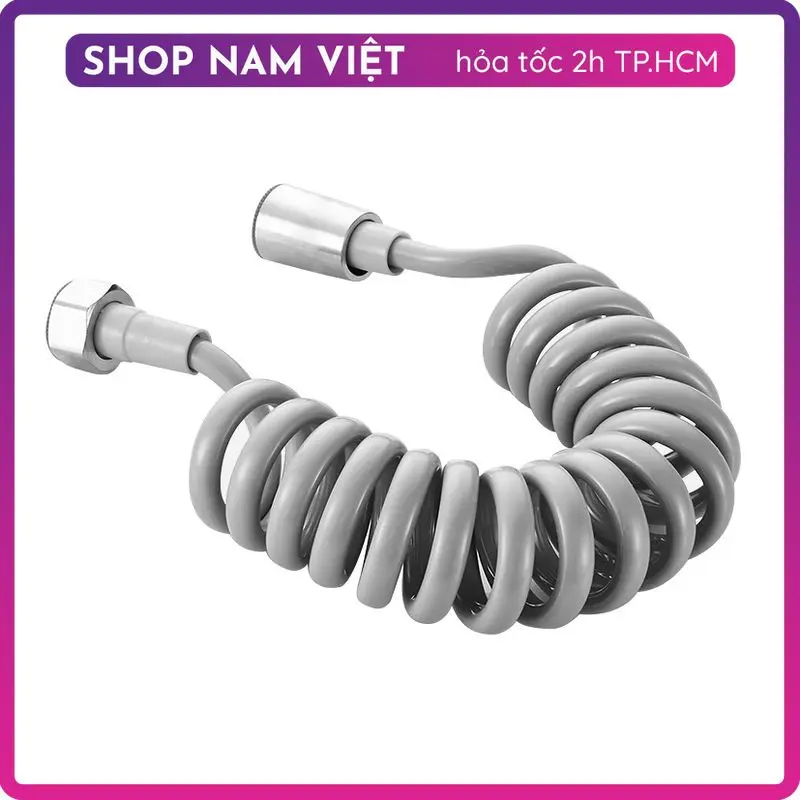 Dây Vòi Xịt Lò Xo Đầu Chụp Kim Loại Cao Cấp 1