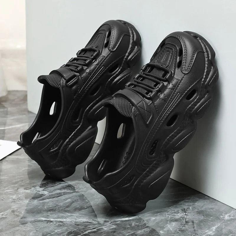 Product Introduction of Soft-soled hole shoes women's new summer-like EVA light non-slip heel slippers sandals beach high-value 9