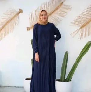 Gamis Plisket  Wanita maxi  Premium iyNyaman di pakai
