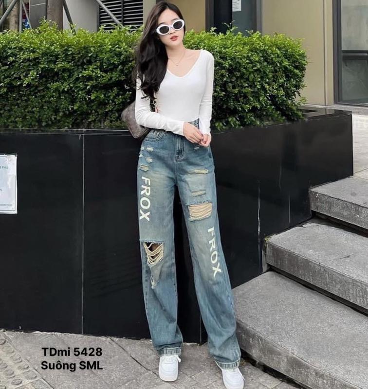 Quần Jean Baggy Frox Hàng Quảng Châu Cao Cấp Hottrend 2023