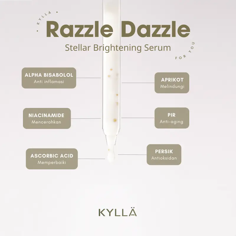 KYLLA Bundling Serum Anti Acne & Dark Spot 30ml SERUM WAJAH MENGATASI JERAWAT DAN DARK SPOT 5