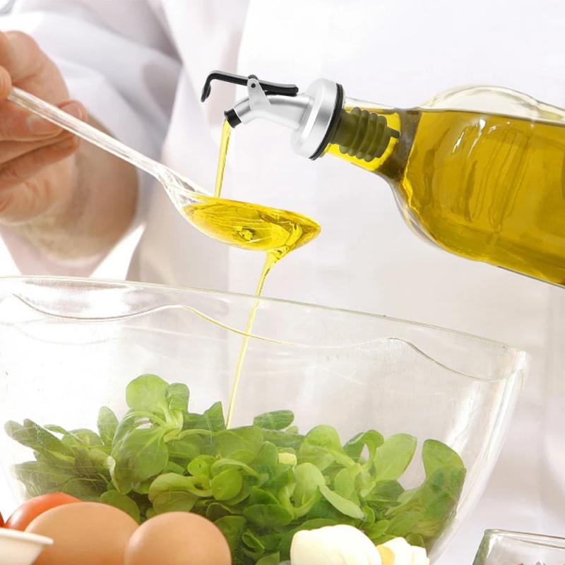 1/3 Buah Tutup Botol Minyak, Segel Karet Anti Bocor, Plastik Food Grade, Nozel Semprot, Penuang Anggur, Peralatan Bar.