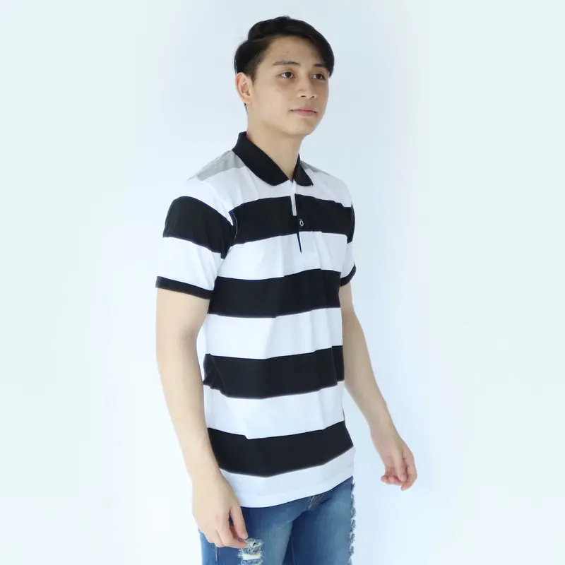 liso wear - Kaos Kerah Pria - Atasan Baju Kaos Polo Distro Stripe Balok Lengan Pendek Katun Dewasa 3