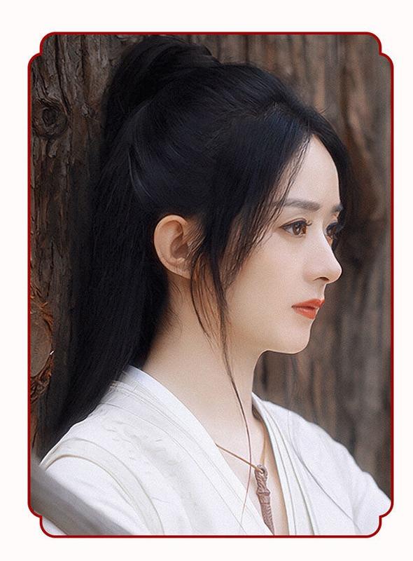 Product Introduction of Tóc Giả Hanfu Phong Cách Trang Phục Cổ Xưa Cho Nam Và Nữ, Túi Đựng Tóc Đuôi Ngựa Cao Kiểu Kẹp, Tóc Thẳng Dài, Phụ Kiện Đội Đầu Tự Nhiên Như Thật, Cos Chivalrous 9