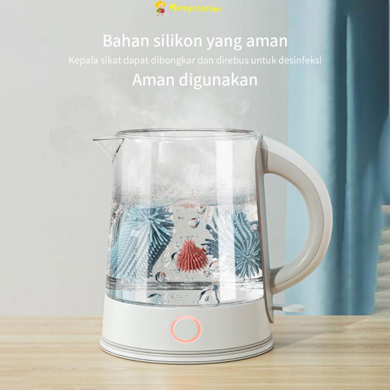 Product Introduction of Sikat Botol Susu Bayi / Pembersih Botol Susu 3in1 Blue Bottle Brush  Pink 22