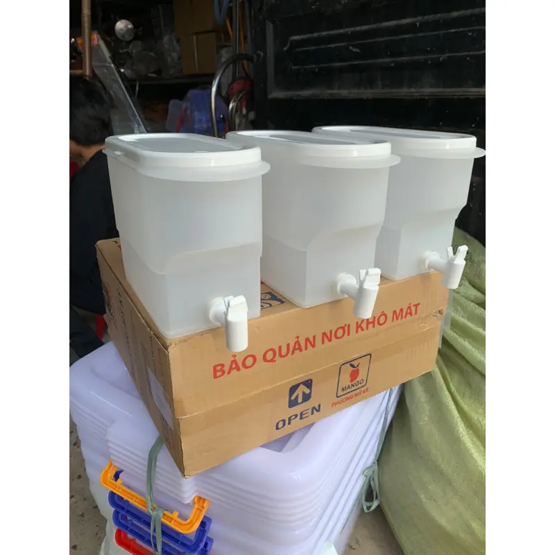Combo 3 Bình đựng nước có vòi để tủ lạnh tiện dụng 3.5l việt nhật 6785 4